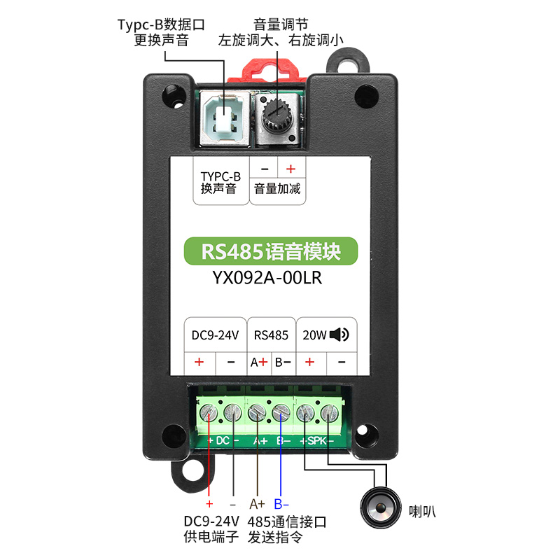 j9国际站备用RS485语音？閙odbus和谈导轨装置工业报警？閅X092A00LR